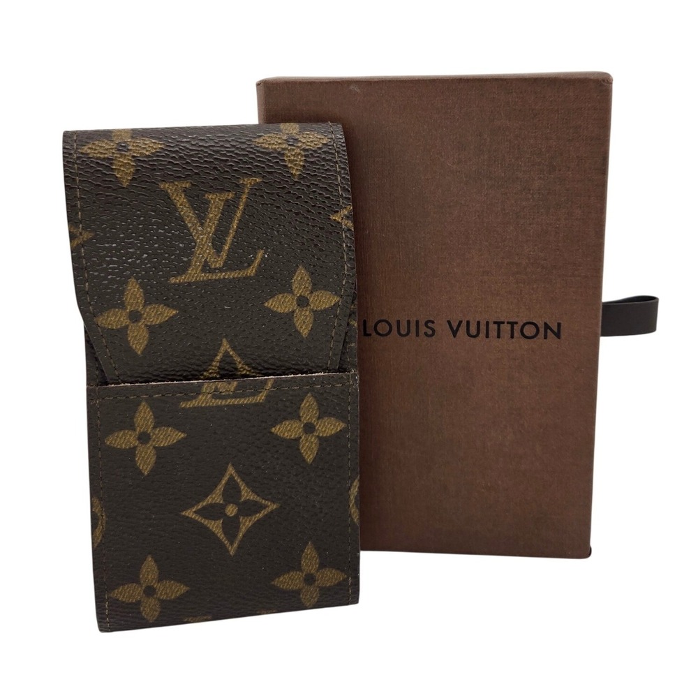Louis Vuitton Monogram Etui Cigarette Case Brown M63024 Made in France